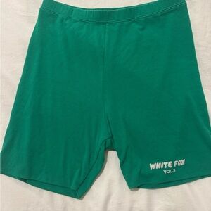 White Fox Boutique Green Shorts
